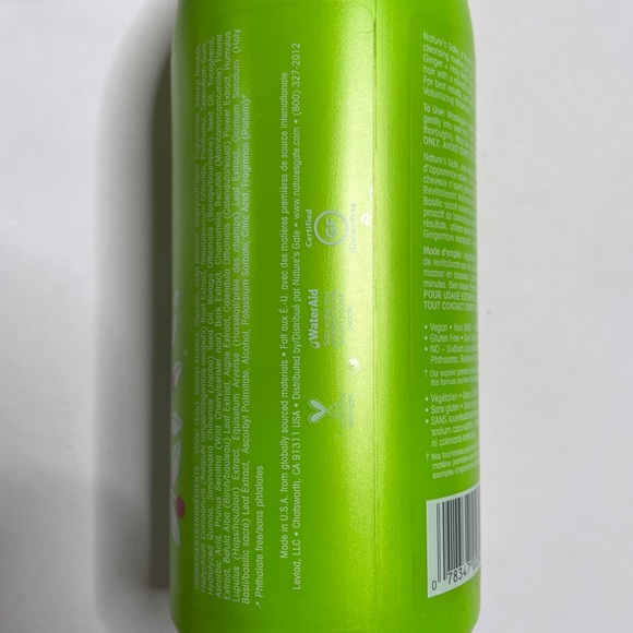 Nature’s Gate Awapuhi Ginger Holy Basil Conditioner Volumizing 18oz Bottle - Picture 4 of 4